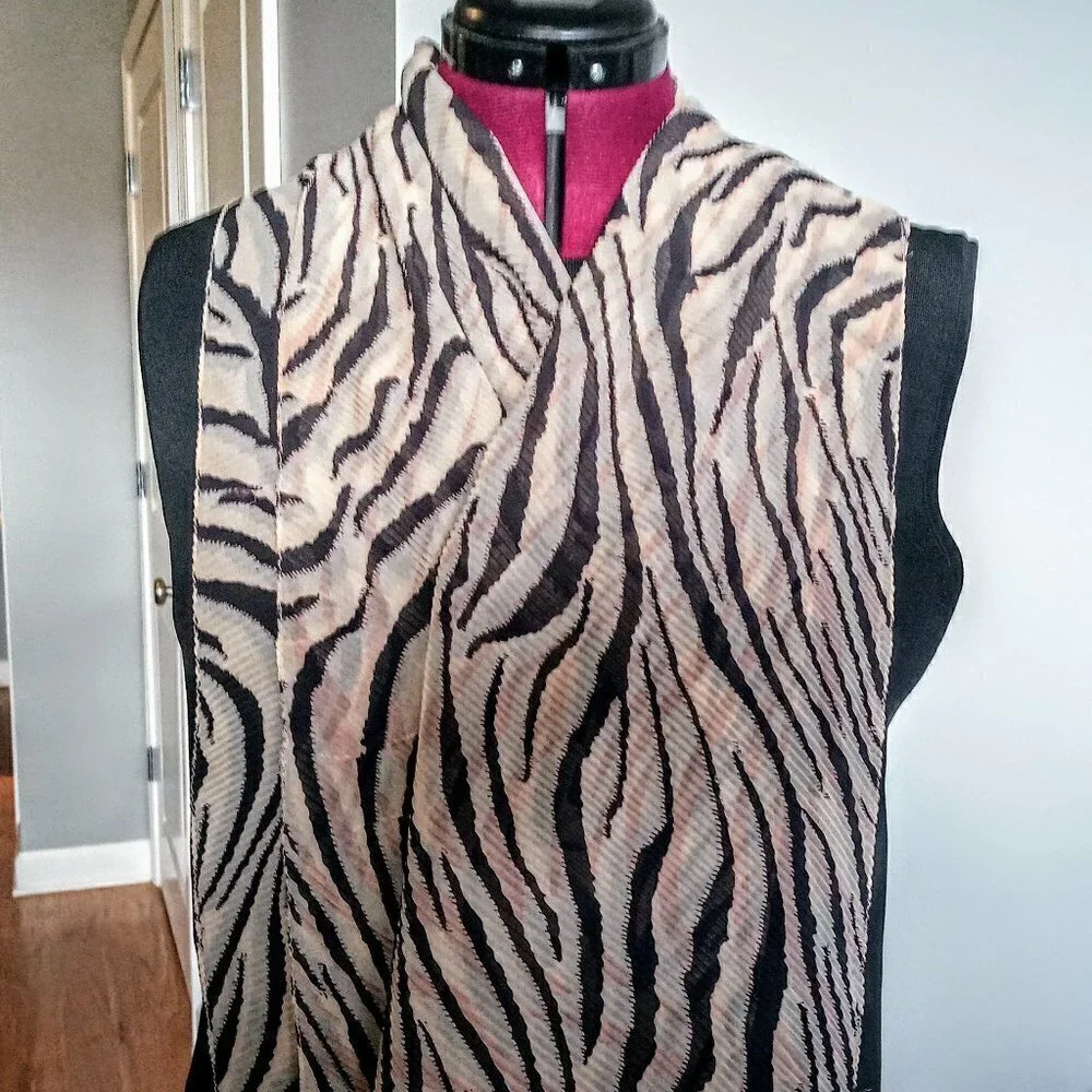 Vintage Glentex Animal Print Scarf